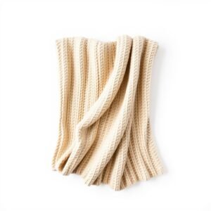 Knitted Cotton Throw Blanket