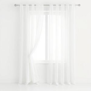 Sheer Voile Curtains (Pair)